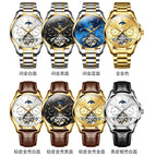 2022 OLEVS new men's watch automatic mechanical watch multifunctional hollow men's watch 6663