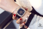 2019 Women's Watches GUOU Ladies Watch Brand Reloj Fashion Rose Gold Bracelet Dress Calendar Watch Women relogio feminino saat