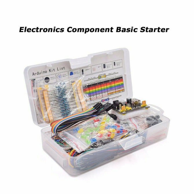 2021 HOT Electronic Component Assorted Kit for Arduino Raspberry Pi STM32 with 830 Tie-points Breadboard Power Supply Set