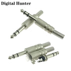 20Pcs Gold Nickel Plated 6.35mm Male 1/4 Mono Stereo Jack Plug Audio Connector Soldering