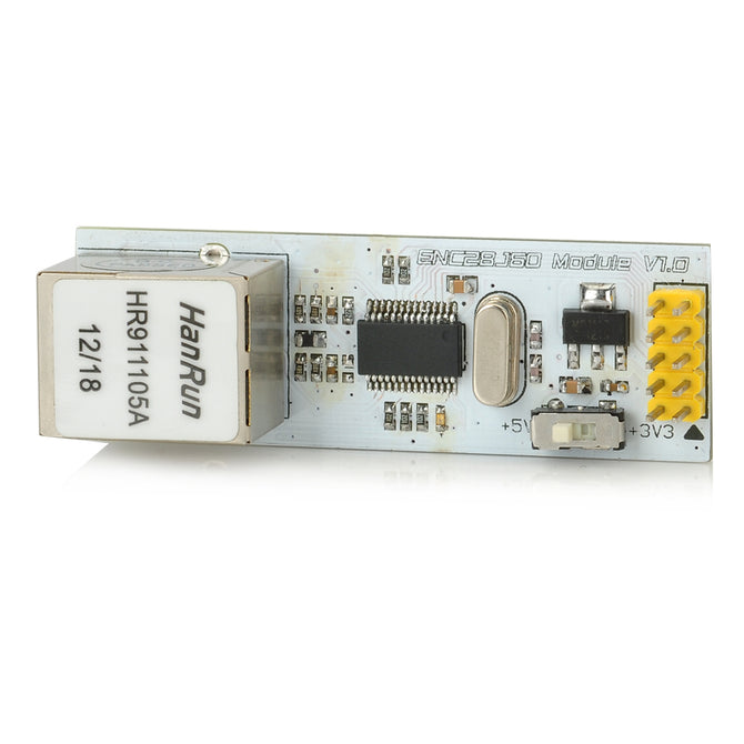 ENC28J60 Ethernet Module for Arduino (Works with Official Arduino Boards)