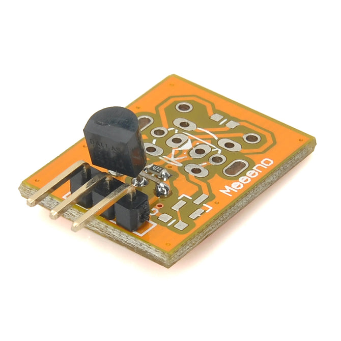 Meeeno DS18B20 Digital Temperature Sensor Module - Orange + Black