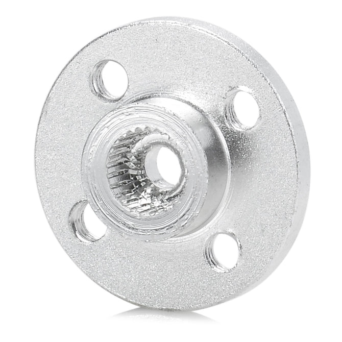 Universal Aluminum Internal Thread Round Servo Mount Bracket - Silver