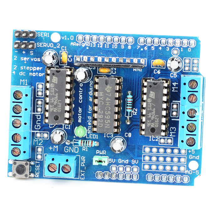 KEYES L293D Motor Control Shield for Arduino - Blue