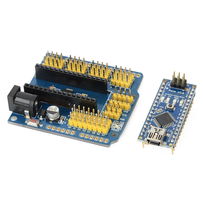 NANO Board + NANO Extension Board Set - Blue + Yellow