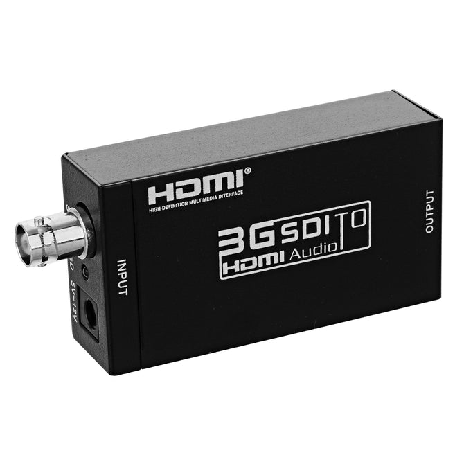 ZHQ-02 MINI 3G SDI to HDMI AV Sync Output HD Converter - Black