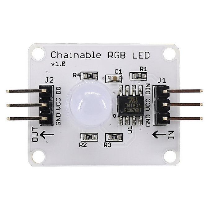 Produino Electronic DIY Full Color RGB Highlighted Mist LED Module for Arduino - White