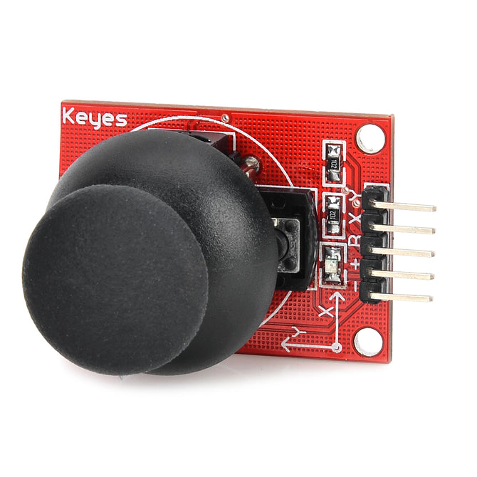 keyes Double-shaft Button Control PS2 Gaming Control for Arduino - Red + Black
