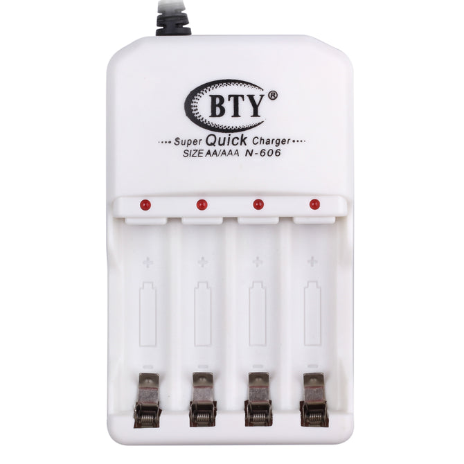 BTY N-606 Super Quick Charger for Battery AA/AAA - White (EU Plug)