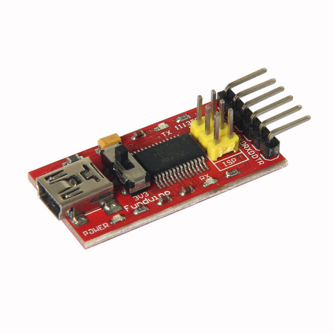 ChuangZhuo FT232RL USB to 6-Pin Serial Port Adapter Module Converter Downloader for Arduino - Red