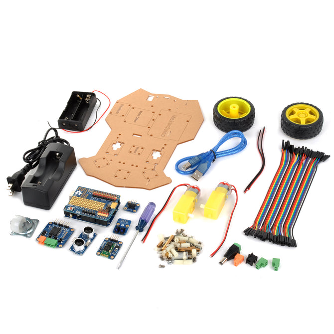 Maker Studio AK0100010M Bluetooth Control Obstacle Avoidance Smart Car Set for Arduino