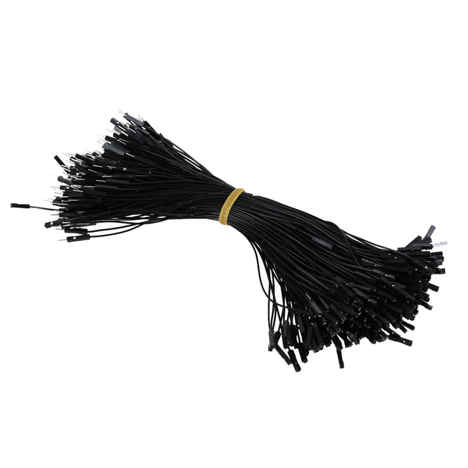 ZnDiy-BRY 1-Pin Male to Female DuPont Wire Connector Cables for Arduino - Black (20cm / 200 PCS)