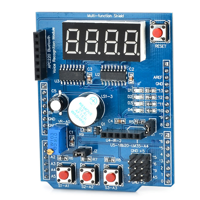 DIY Multi-function Shield Expansion Board for Arduino (Works with Official Arduino Board)
