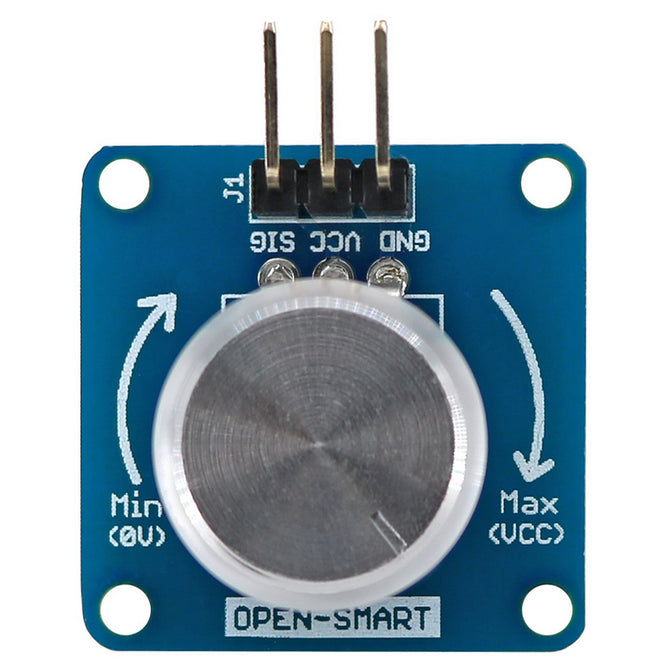 Rotary Angle Sensor w/ Potentiometer Volume Control for Arduino Silver