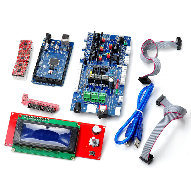 3D RAMPS 1.4 3D Printer Ultimaker V1.5.7 Control Board + 2004 LCD Control Board + F2560 R3 Board Set