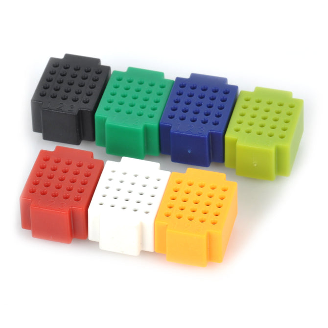 DIY Solderless Assembled 25-Hole Mini Bread Board Test Board - Multi-colored (1 Set)