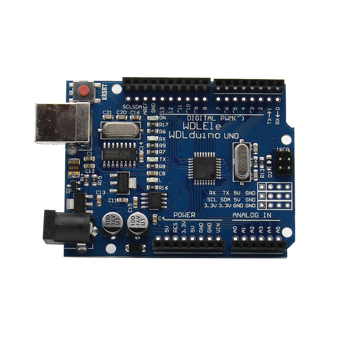 Duino ATMEGA328 Development Board for Arduino UNO R3 - Blue