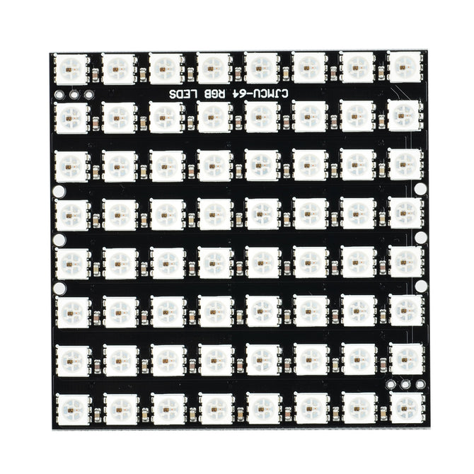 Square 8*8 64-Digit WS2812 5050 LED Development Board - Black