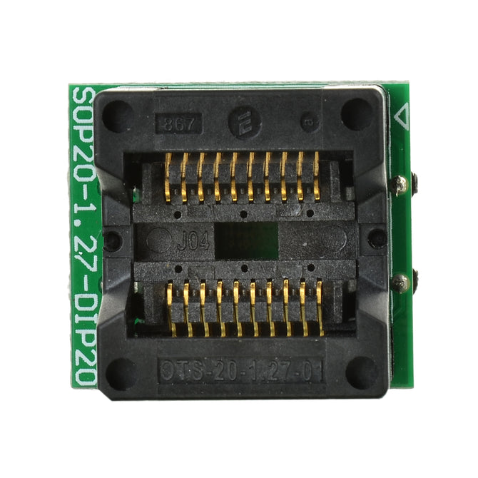 SOP20 to DIP20 Programmer Adapter Test Socket - Green + Black