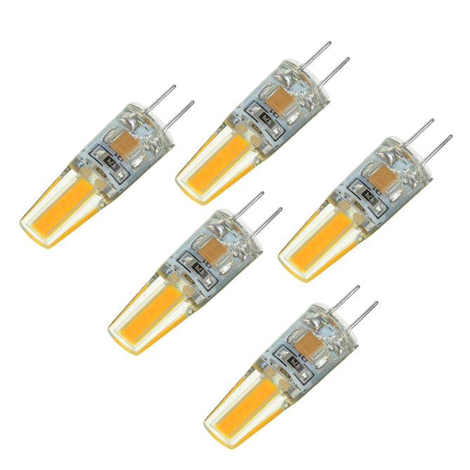 JRLED G4 3W High Light 21-COB Bulb Warm White 3000K 300lm (5PCS)