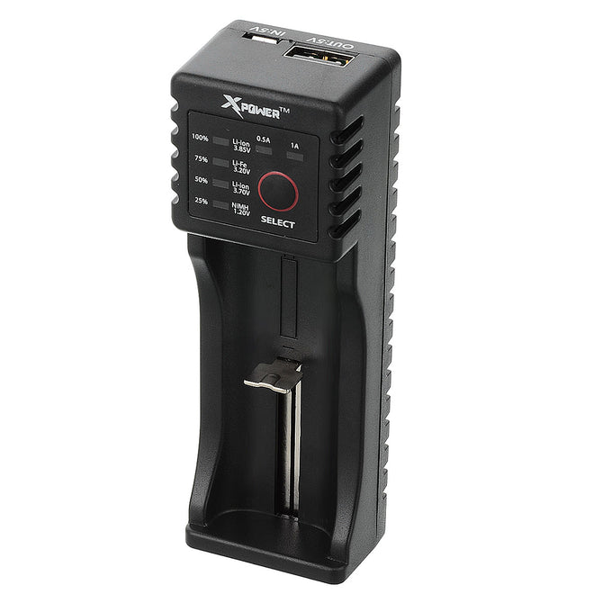 Xpower C1 Smart Charger for Ni-MH / Lithium Ion / LiFePO4 Battery - Black