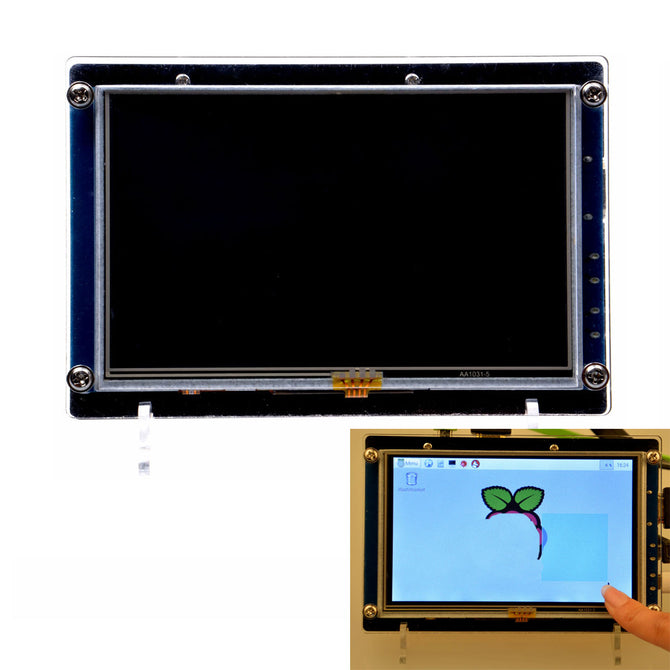 800 x 480 5" Resistive Touch LCD for Raspberry Pi 3/2B/B/A+ - Blue