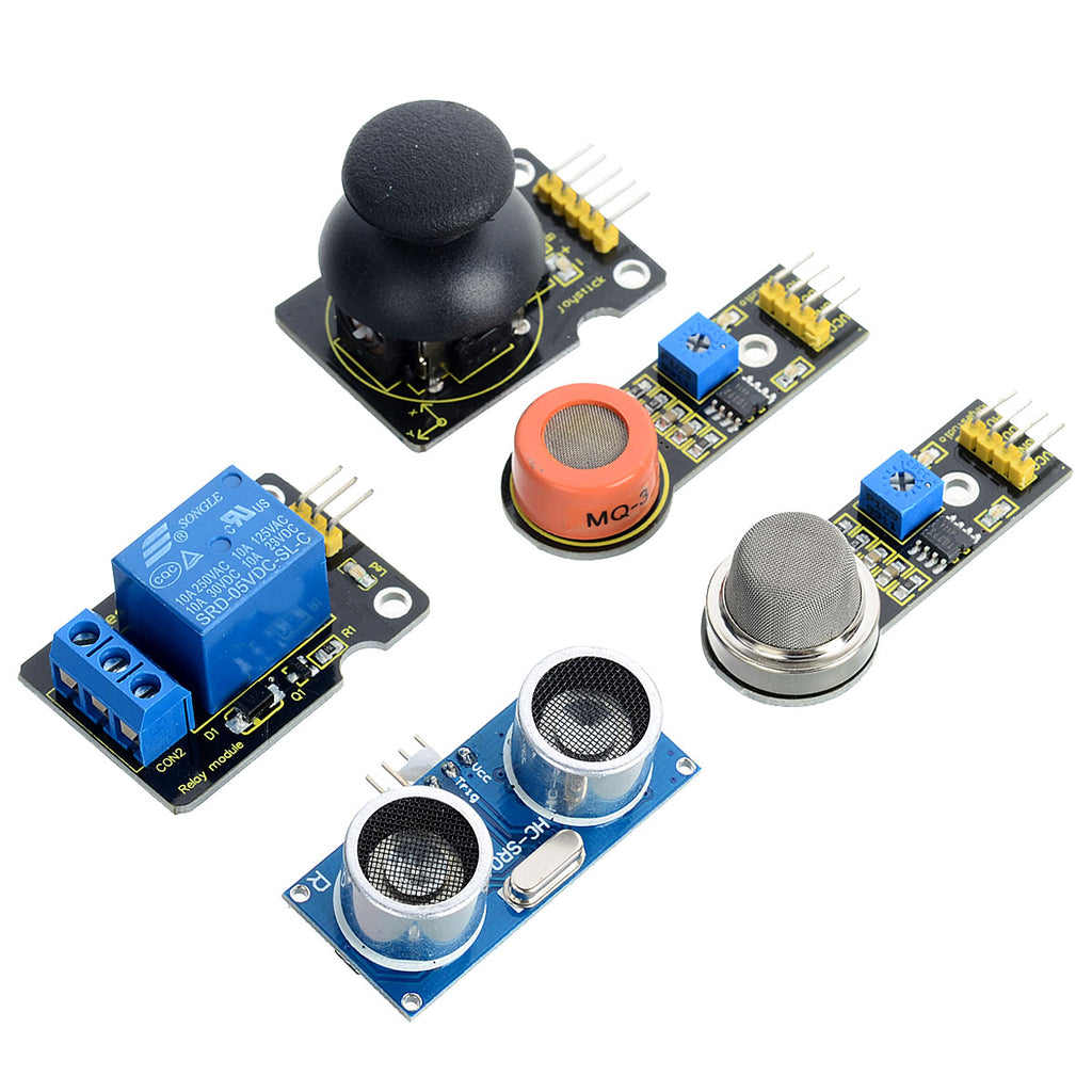 Keyestudio New Sensors Learning Kit for Arduino - Black + Yellow – pfdeal