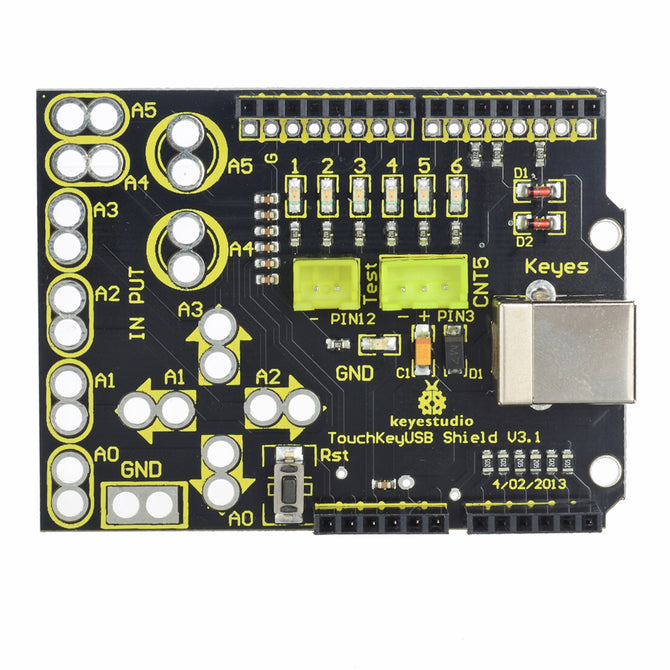 Keyestudio Makey Touch Key USB SHIELD Analog Keyboard for Arduino