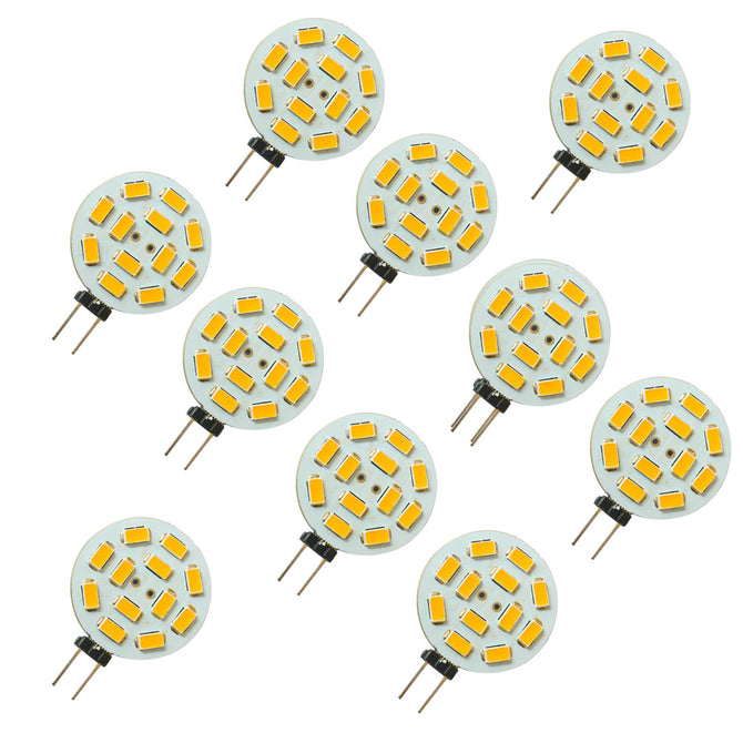 JIAWEN G4 5.5W Round Warm White Light LED Module (10PCS / DC 12V)