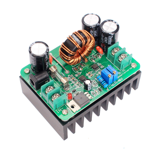 10A DC-DC 10~60V to 12~80V Boost Converter Step-up Module - Black