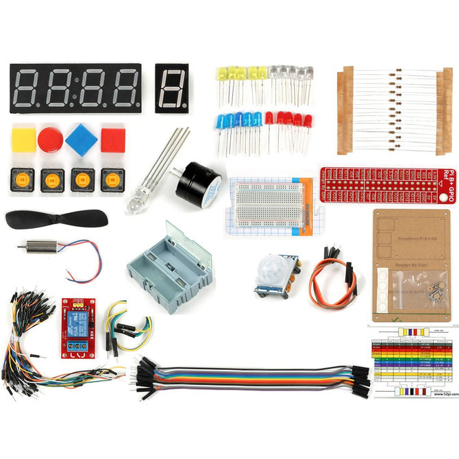 Learning Starter Kit for Raspberry Pi 3/2/B+ - Multicolor