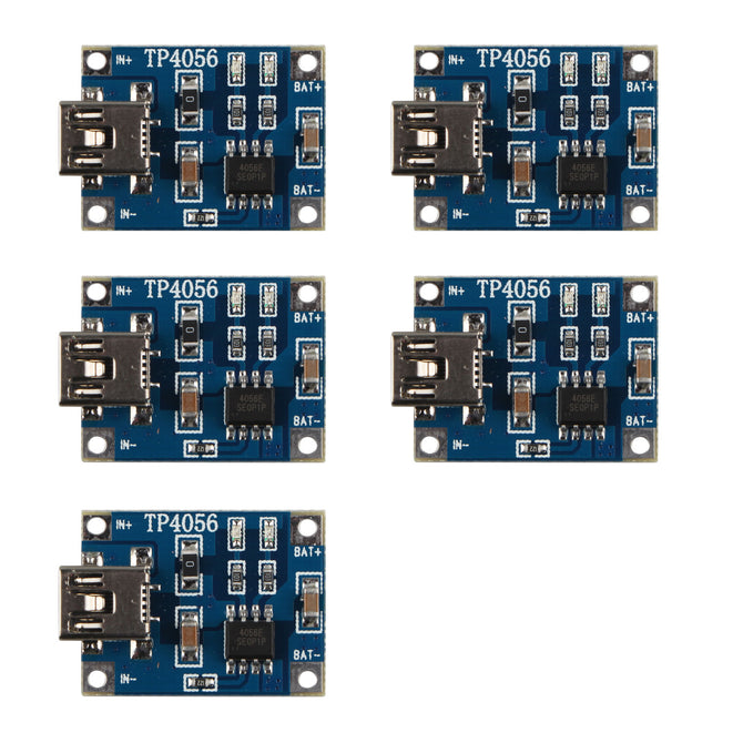 Hengjiaan 5PCS 5V Mini USB 1A Lithium Battery Charging Board