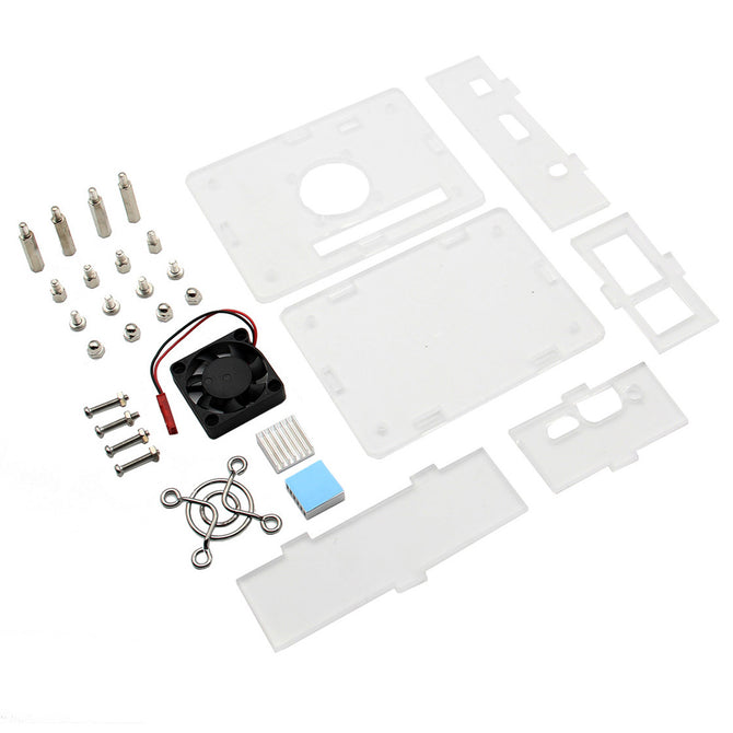 Geekworm Arcylic Case + Cooling Fan + Heatsink Kits for Orange Pi
