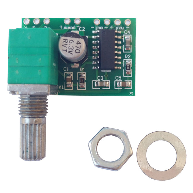 Mini 5V Digital Power Amplifier Board with Switch Potentiometer