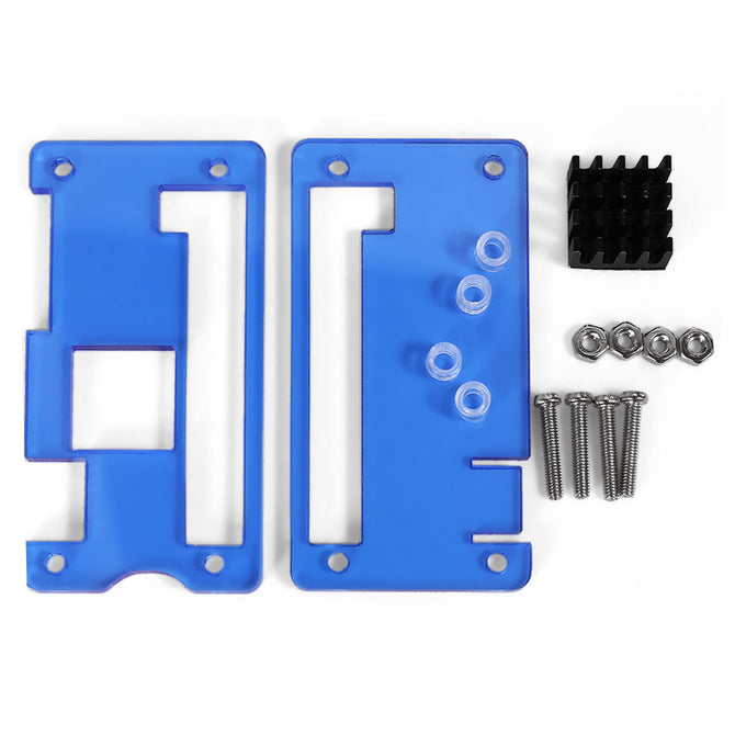 Raspberry Pi Zero W Enclosure Case with Heatsink - Blue