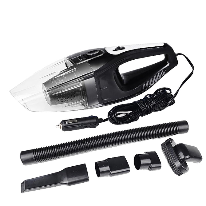 120W Car Vacuum Cleaner Wet And Dry Dual Use Hepa Filter - Black