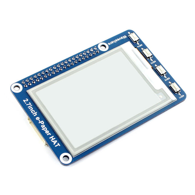 Waveshare 264x176 2.7 Inches E-Ink Display HAT for Raspberry Pi, Arduino, Nucleo