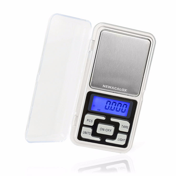 NEWACALOX Mini Precision 0.01g 200g Digital Scales for Gold Bijoux Sterling Silver Scale Jewelry Electronic Scale gray