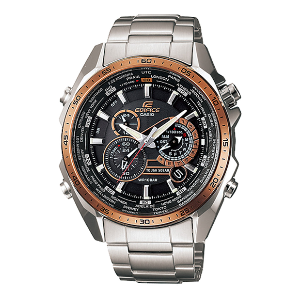 稼働 CASIO EDIFICE 腕時計 ソーラー EQS-500 クロノ544 Casio Eqs-500 Edifice Solar Watch from Japan | eBay
