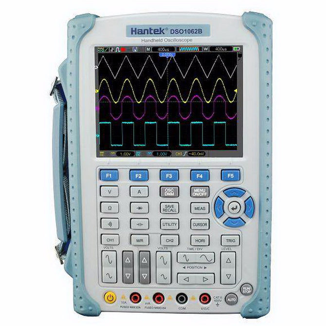 Hantek DSO1062B Handheld Oscilloscope 2 Channels 1M Memory Depth 6000 Counts DMM 5.6" TFT