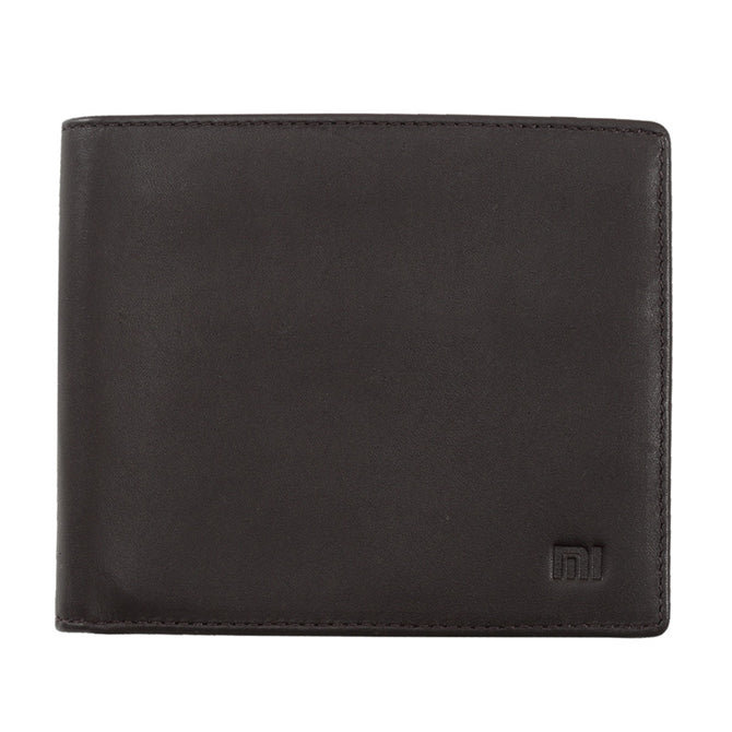 Original Xiaomi Genuine Leather Clutch Purse, Stylish Business Wallet for Credit Card, ID License, Pocket Money - Brown