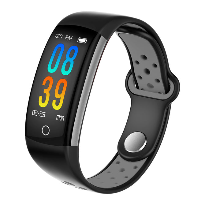 Q6 Color Screen Sports Bluetooth Waterproof Smart Bracelet with Heart Rate, Blood Pressure, Blood Oxygen Monitoring - Grey