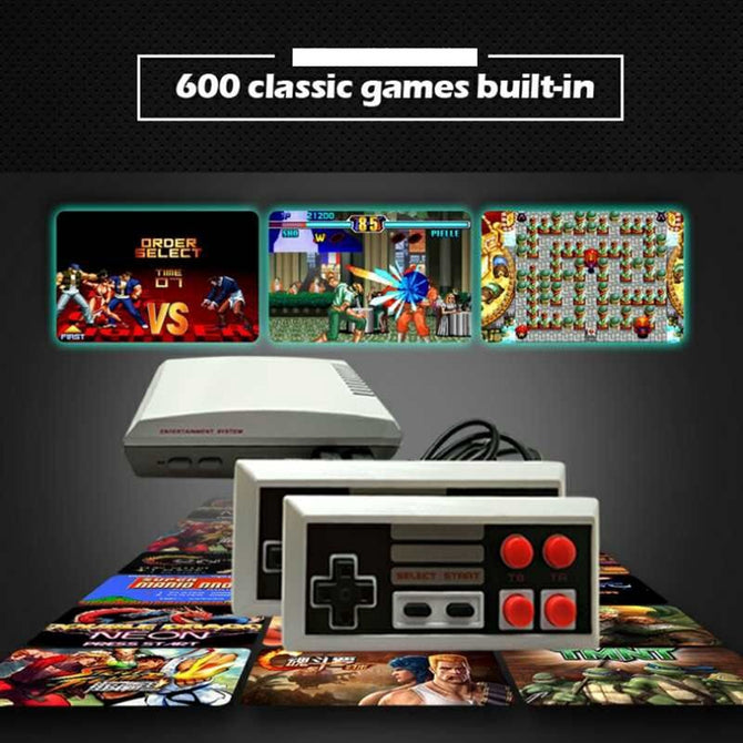 HD Vesion NES Classic TV Video Game Machine, Handheld Console w/ Built-in 600 Games (EU Plug)
