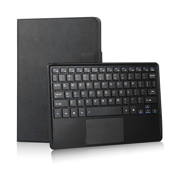 Bluetooth Keyboard with PU Leather Cover Folding Stand for 9.6-10.6 Inches Tablet PC
