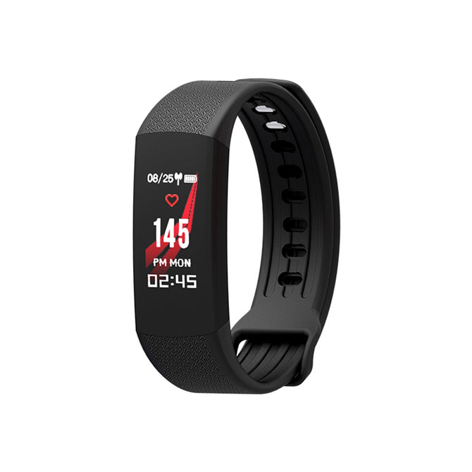 Smart Bracelet Wristband Watch w/ Heart Rate Monitor, Sleep Monitor for Android and IOS - Black