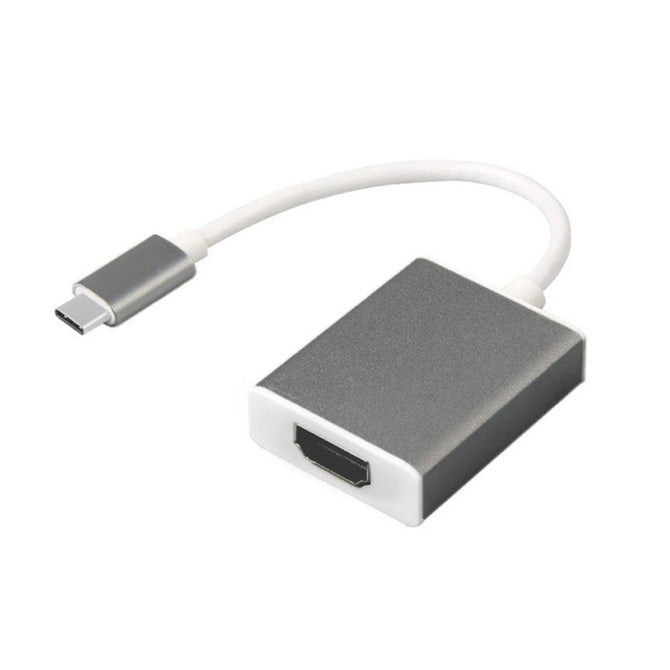Cwxuan USB 3.1 Type-C to HDMI HD Adapter Connection Cable - Grey
