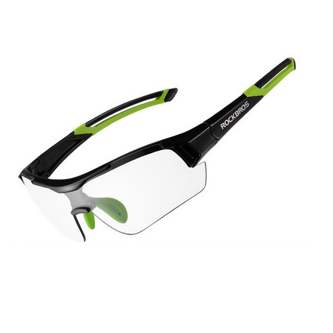 ROCKBROS UV400 Photochromic Cycling Bicycle Bike Myopia Glasses Goggles - Green