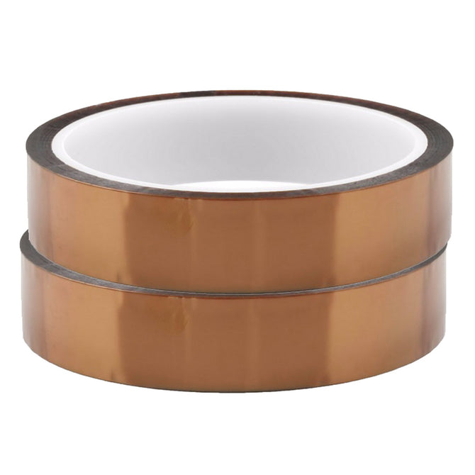ZHAOYAO 2PCS 15MM X33M Heat Resistant Polyimide Roll Tapes