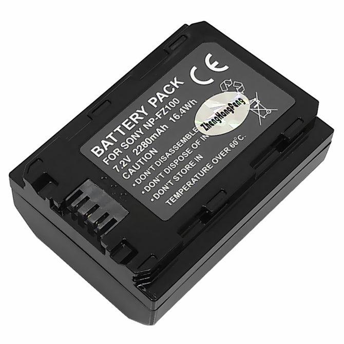 Fully Decoded 7.2V 2280mAh NP-FZ100 Li-ion Battery for SONY ILCE-9 A7RIII A7r3 A9 7RM3