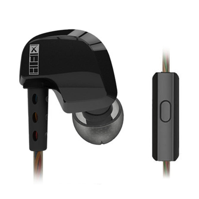 Original QKZ DM200 In Ear Earphone, Original HIFI Headset - Black (With Microphone)